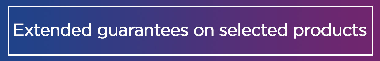 Extended guarantees on selected products