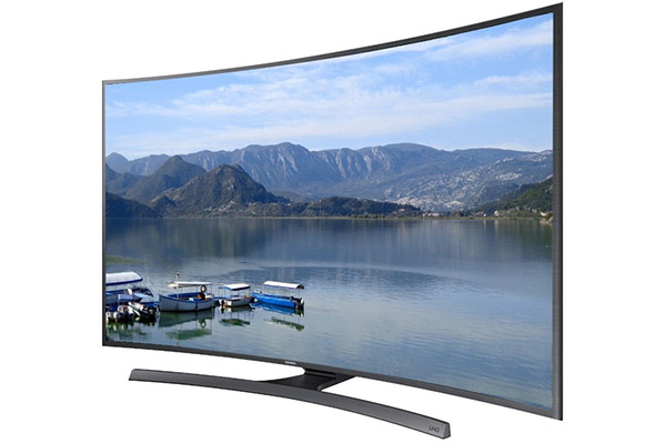Curved screen TV