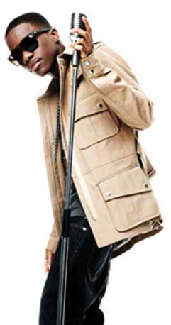 image of Tinchy Stryder with microphone